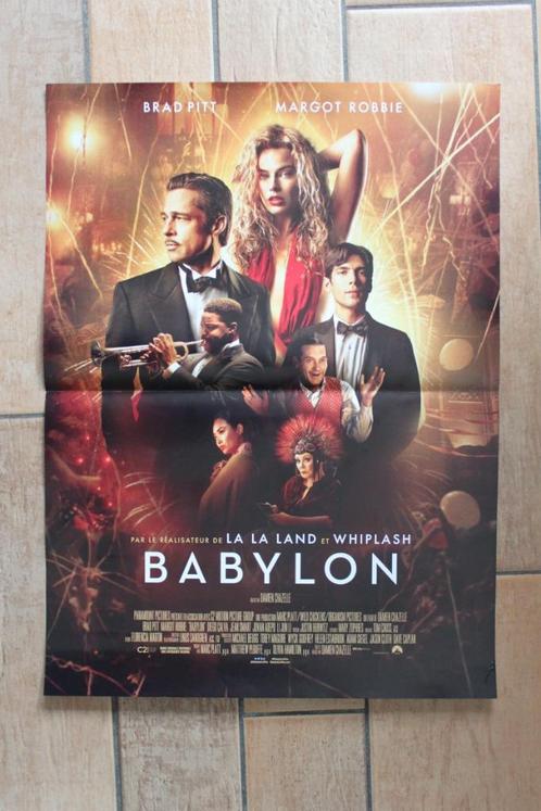 filmaffiche Babylon Brad Pitt Margot Robbie filmposter, Collections, Posters & Affiches, Comme neuf, Cinéma et TV, A1 jusqu'à A3