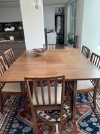 eettafel en 9 stoelen, Huis en Inrichting, Tafels | Eettafels, Gebruikt, Ophalen of Verzenden, Vijf personen of meer, Rechthoekig