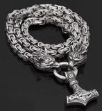 Collier loup celtique Viking, Ophalen of Verzenden, Nieuw, Zilver, Overige materialen
