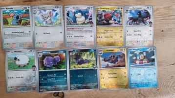 10 reverse holo pokemon kaarten journey together  beschikbaar voor biedingen