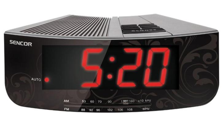 Radio réveil Sencor SRC 108 S, Elektronische apparatuur, Wekkers, Zo goed als nieuw, Analoog, Ophalen