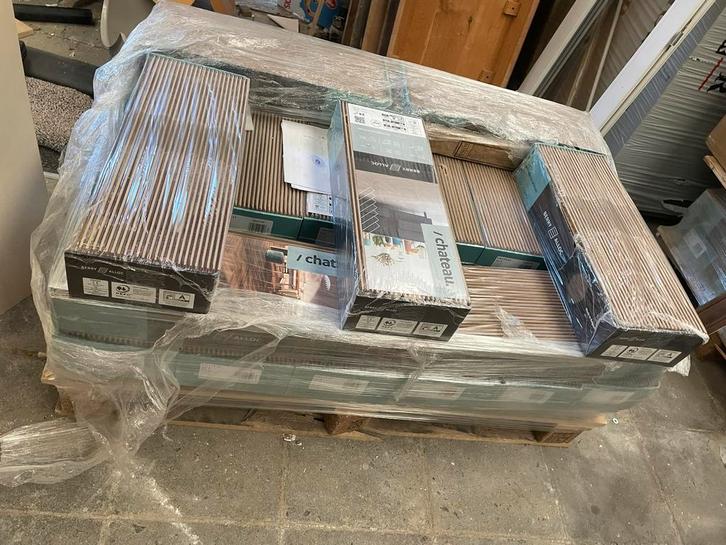 Visgraat laminaat click 52m2, Doe-het-zelf en Bouw, Vloerdelen en Plavuizen, Nieuw, Laminaat, Ophalen