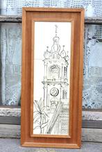 ceramique encadrée le beffroi de mons, Enlèvement ou Envoi