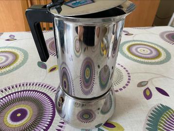 Cafetière italienne vintage inox 12 tasses – Made in Italy  beschikbaar voor biedingen