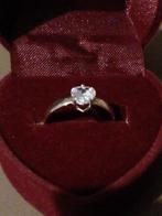 Nieuwe gouden ring met Hartvormige Diamant, Ophalen, Nieuw, 17 tot 18, Met edelsteen