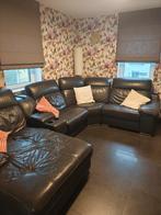 Grijze leren lounge, Huis en Inrichting, Ophalen, Leer