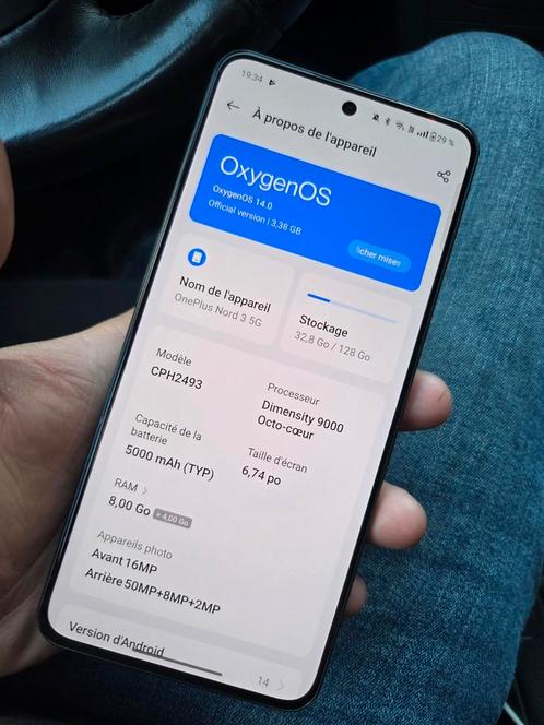 OnePlus Nord, Telecommunicatie, Mobiele telefoons | Huawei, Zo goed als nieuw, Android OS, 10 megapixel of meer, Grijs, Ophalen of Verzenden