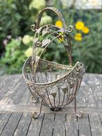 Antieke fruitmand uit brons, Huis en Inrichting, Woonaccessoires | Schalen en Manden, Ophalen, Overige materialen, Gebruikt, Mand