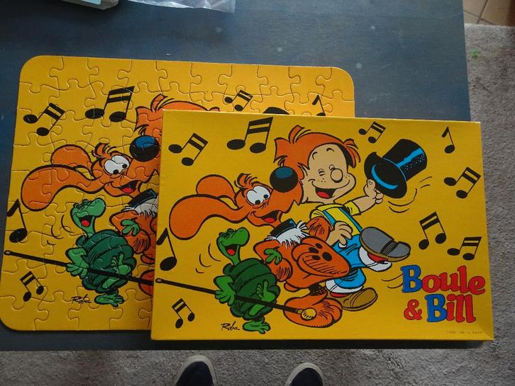 Hemma puzzel van 90 stukjes - Boule and Bill - Roba, Verzamelen, Stripfiguren, Zo goed als nieuw, Boek of Spel, Overige figuren