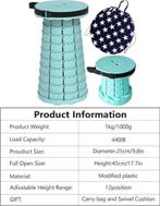 Tabouret pliable portable avec coussin | camping | Nouveau, Neuf, -, -, Locyop