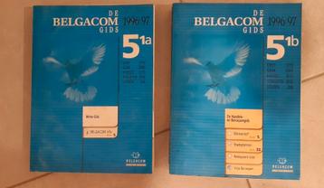 1996 /97 telefoonboek Belgacom 5 witte + gouden handelsgids beschikbaar voor biedingen