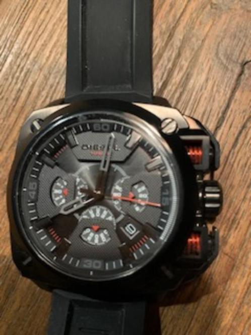 SPIKSPLINTERNIEUW DIESEL HORLOGE/KLOK, Handtassen en Accessoires, Horloges | Heren, Nieuw, Polshorloge, Overige merken, Staal