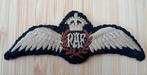 wo2 Britse RAF pilot wings met ijzeren back plate variant, Verzamelen, Ophalen of Verzenden, Luchtmacht, Embleem of Badge