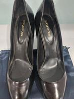 533C* Sergio ROSSI zwarte luxe leren pumps (41,5), Kleding | Dames, Schoenen, Pumps, Verzenden, Zwart, SERGIO ROSSI