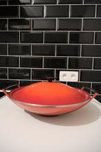 Le Creuset wokpan 36cm ZELDZAAM, Huis en Inrichting, Keuken | Potten en Pannen, Ophalen, Zo goed als nieuw, Gietijzer, Wok