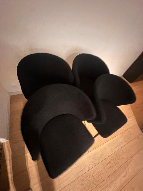 Set van 4 Teddy Eetkamerstoelen, Huis en Inrichting, Stoelen, Zo goed als nieuw, Metaal, Zwart, Ophalen