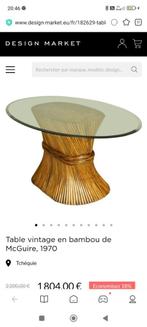eettafel MC Guire 1970, Ophalen, Gebruikt, Glas