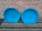 Blauwe schelpen zandbak zwembad, Ophalen