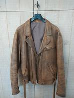 Retro vintage echt lederen jacket, Ophalen, Zo goed als nieuw, Maat 56/58 (XL)