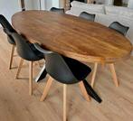 Table ovale en bois massif de manguier ️, Maison & Meubles, Tables | Tables à manger, Enlèvement ou Envoi, Comme neuf, Ovale