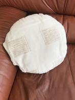 Nieuw rond beige kussen - diameter 35cm (nr4758), Huis en Inrichting, Woonaccessoires | Kussens, Ophalen of Verzenden, Nieuw, Beige