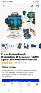 Zelf nivelleren 4d kruis bouwlaser, Doe-het-zelf en Bouw, Meetapparatuur, Ophalen, Zo goed als nieuw