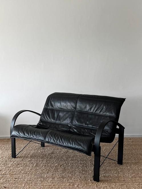 Vintage Tord Björklund zwarte zetel , 1980, Huis en Inrichting, Zetels | Zetels, Zo goed als nieuw, Ophalen