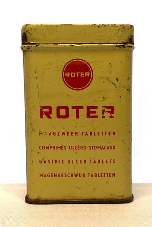 oud blikken medicatie doosje - Roter, Collections, Boîte en métal, Enlèvement ou Envoi
