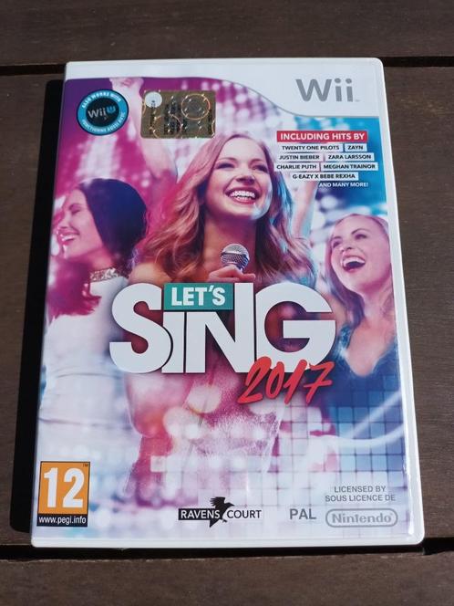 Wii Let's sing 2017, Games en Spelcomputers, Games | Nintendo Wii, Zo goed als nieuw, Muziek, 3 spelers of meer, Vanaf 12 jaar