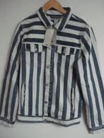 Pull & Bear M Medium jeansjas spijkerjas blauw wit, Kleding | Heren, Nieuw, Pull&Bear, Verzenden, Maat 48/50 (M)
