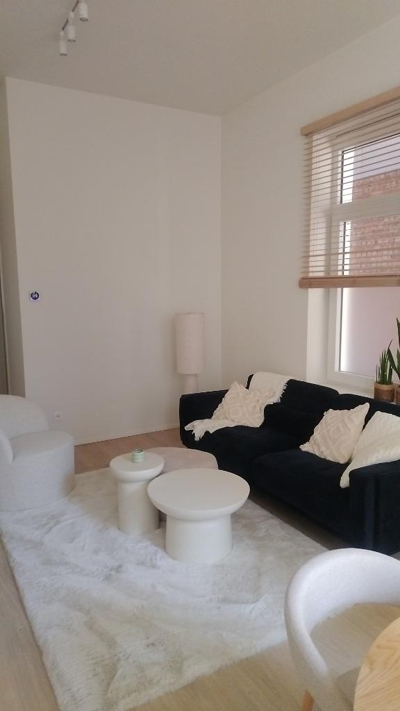 Sofacompany 3-zit zetel in fluweel - als nieuw, Huis en Inrichting, Zetels | Zetels, Zo goed als nieuw, Rechte bank, Driepersoons