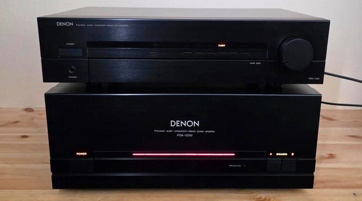 Denon POA-2200 en PRA-1100 versterker, Audio, Tv en Foto, Stereoketens, Zo goed als nieuw, Denon, Losse componenten, Ophalen of Verzenden