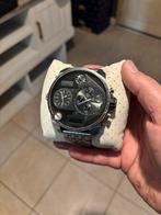 Diesel oversized uurwerk, Handtassen en Accessoires, Horloges | Heren, Overige merken, Staal, Gebruikt, Staal