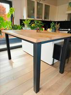 Hoge eiken tafel, Huis en Inrichting, Tafels | Eettafels, Ophalen, Zo goed als nieuw