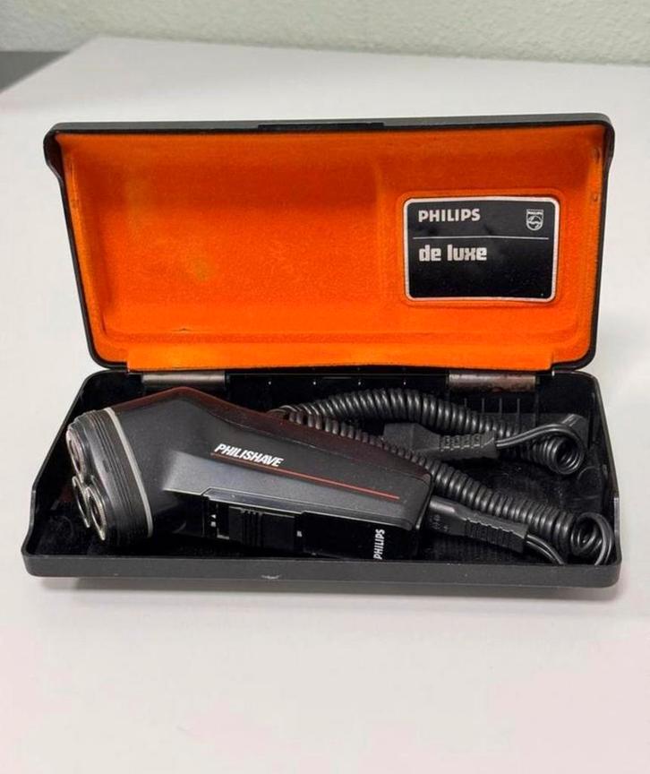 Vintage Philips HS-540 scheerapparaat scheermachine in case, Handtassen en Accessoires, Uiterlijk | Haarverzorging, Zo goed als nieuw