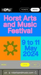 Dagticket Horst Arts and Music Festival, Tickets en Kaartjes, Evenementen en Festivals, Eén persoon