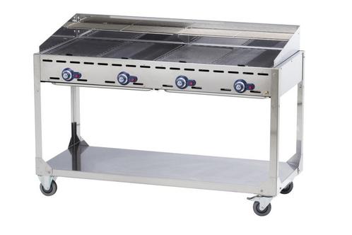 BBQ MET 4 GASBRANDERS, Zakelijke goederen, Horeca | Keukenapparatuur, Ophalen