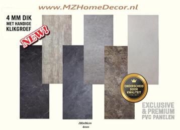 Premium PVC Wandpanelen 4mm dik Hotel kwaliteit €89.99! beschikbaar voor biedingen