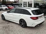 Mercedes-Benz C 220 d_PACK AMG_CUIR_NAVI_LED_JANTES18, Auto's, Mercedes-Benz, Automaat, USB, 167 pk, Wit