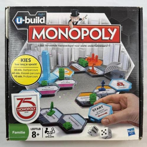 Monopoly U-Build Hasbro Bordspel Gezelschapsspel Compleet, Hobby en Vrije tijd, Gezelschapsspellen | Bordspellen, Zo goed als nieuw