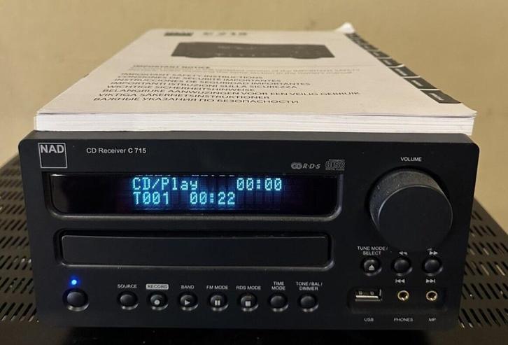 NAD C715 CD speler + versterker met afstandsbediening en han, Audio, Tv en Foto, Stereoketens, Gebruikt, Cd-speler, Tuner of Radio