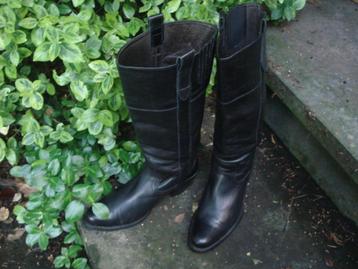 Gratis verzenden luxe zwarte leren sendra cowboylaarzen mt37