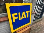 Oud groot FIAT emaille reclamebord, Verzamelen, Merken en Reclamevoorwerpen, Ophalen, Gebruikt, Reclamebord