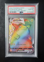 Pokemon psa 10 pikachu vmax rainbow vivid voltage, Hobby en Vrije tijd, Ophalen of Verzenden, Zo goed als nieuw