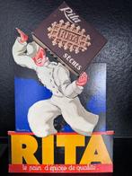 zeer oude reclame van wafels Rita, Ophalen of Verzenden, Zo goed als nieuw, Reclamebord