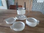 Chocoladefondue fondueset met 4 fondue-vorken, Ophalen of Verzenden, Zo goed als nieuw