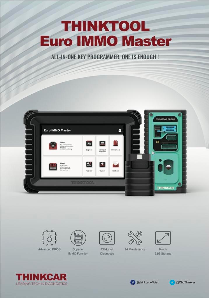 Launch X431 Thinkcar € master Immo key Prog2, Auto diversen, Autogereedschap, Nieuw, Ophalen of Verzenden