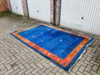 Perzisch blauw Gabbeh tapijt, Ophalen, Gebruikt, Blauw, 200 cm of meer