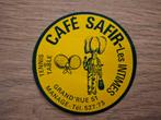 F: sticker café Safir Gilles de Binche gemeente Manage, Ophalen of Verzenden, Zo goed als nieuw, Bedrijf of Vereniging