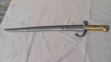 Bajonet Chassepot nummergelijk Thulle 1869, Verzamelen, Militaria | Algemeen, Ophalen of Verzenden, Landmacht, Mes of Dolk